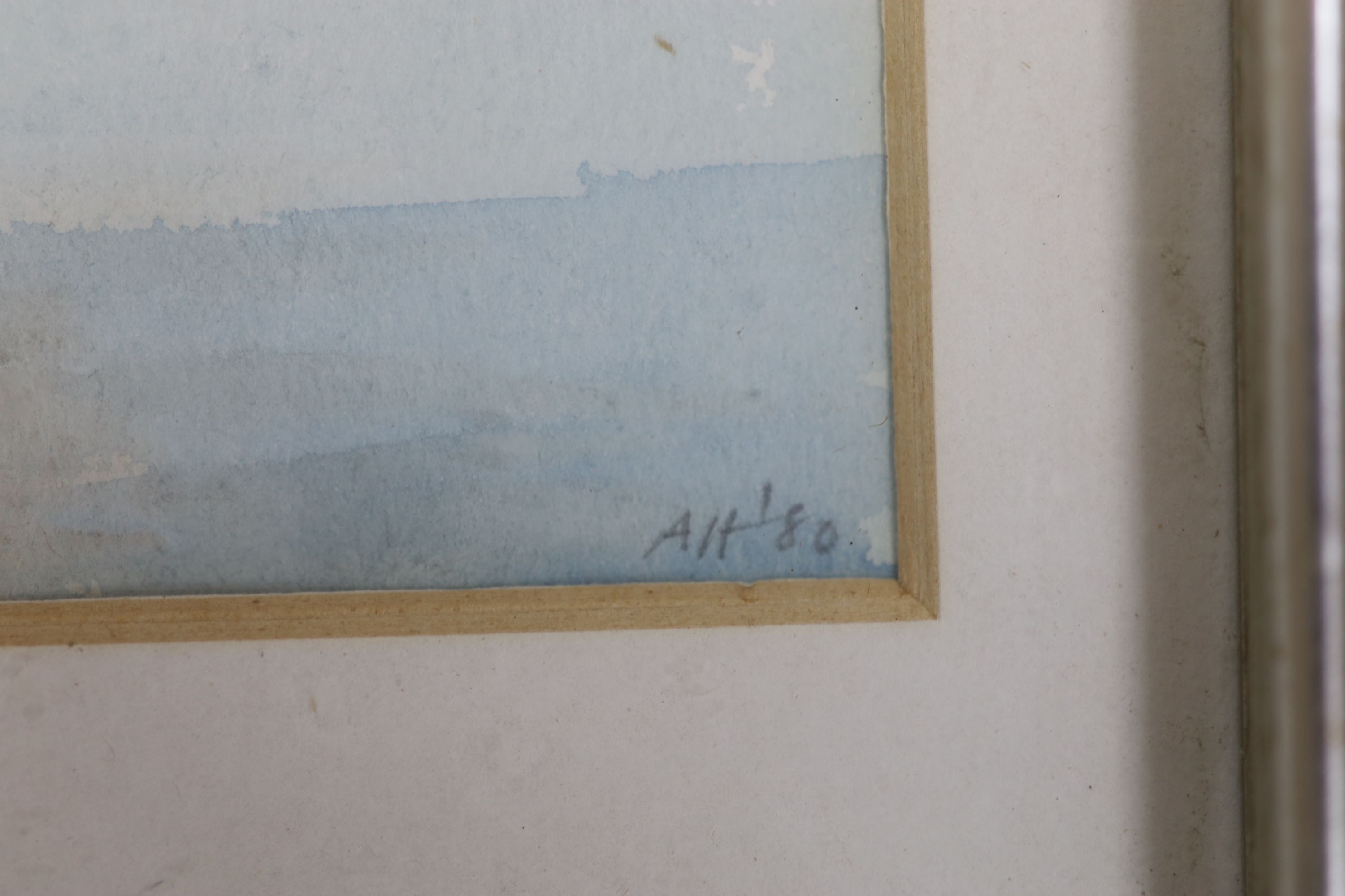 Alt, watercolour, View of Venice, signed and dated '80, 17 x 24cm